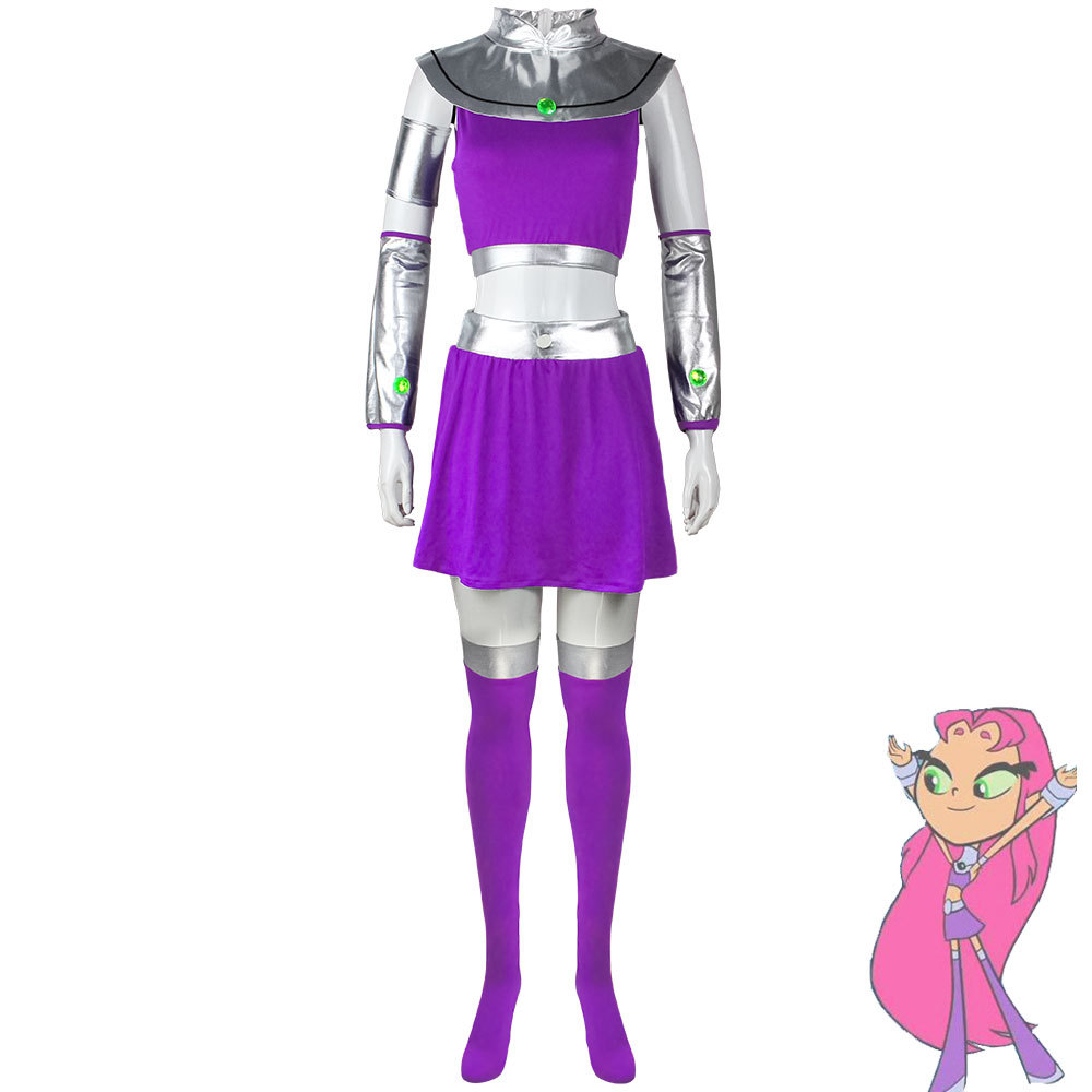 Anime Cosplay Nun - Costume de cosplay Starfire des Teen