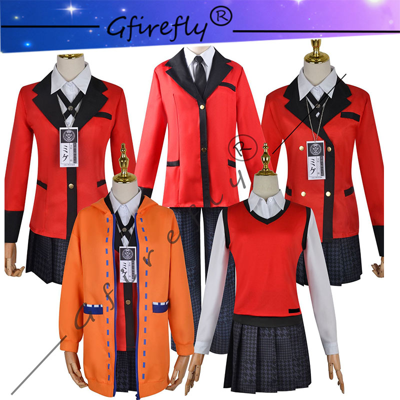 Anime Cosplay Kakegurui - Costume de cosplay Kakegurui, Jyabami Yumeko,