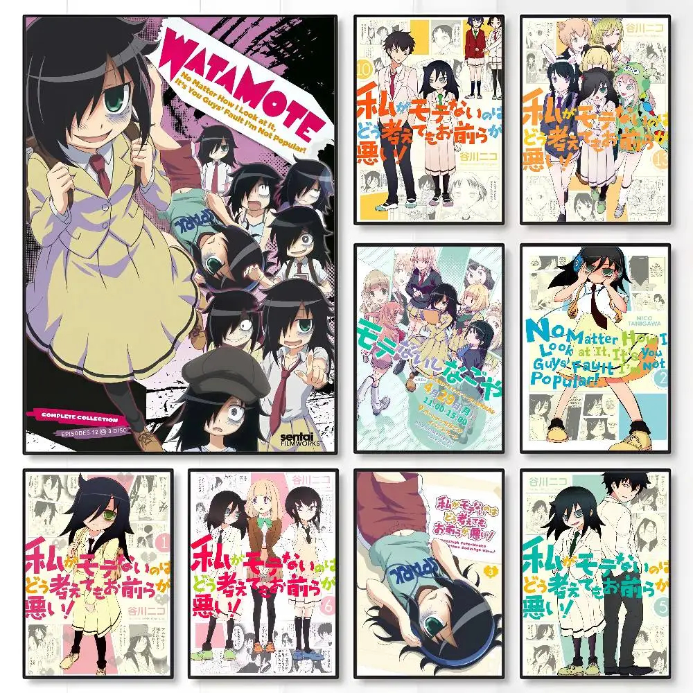 Anime Cosplay Wallpaper - Affiche autocollante Anime w-watamote kuroki Tomoko,