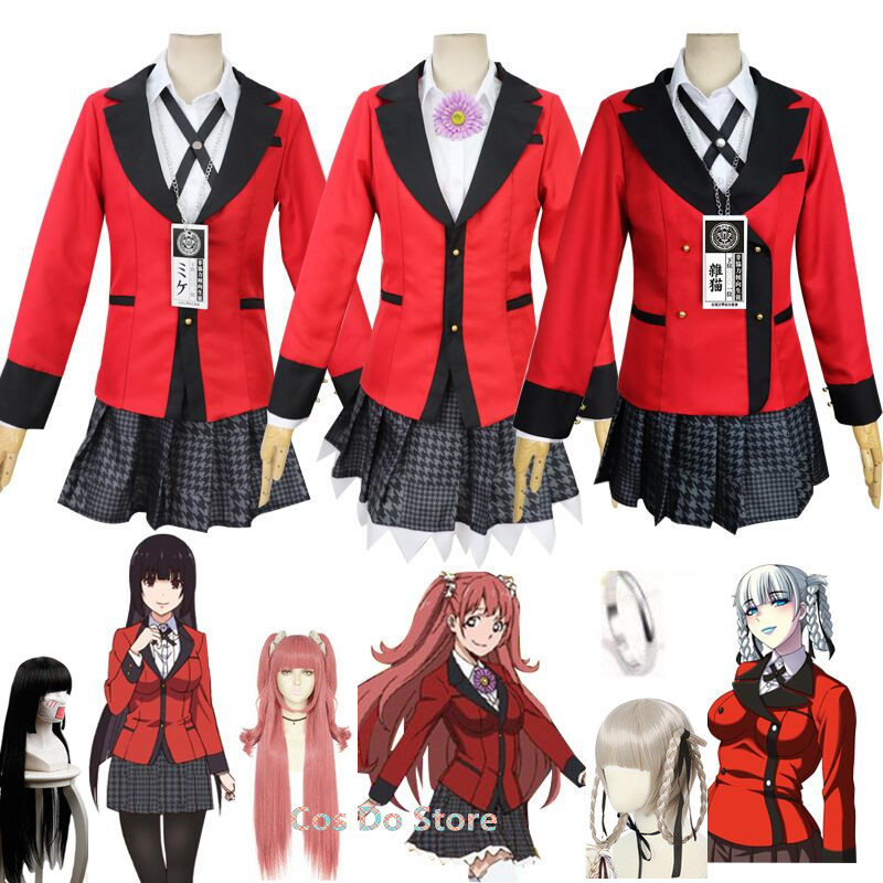 Anime Cosplay Kakegurui - Costumes Anime KakeNAFTA pour femmes, Yumeko,