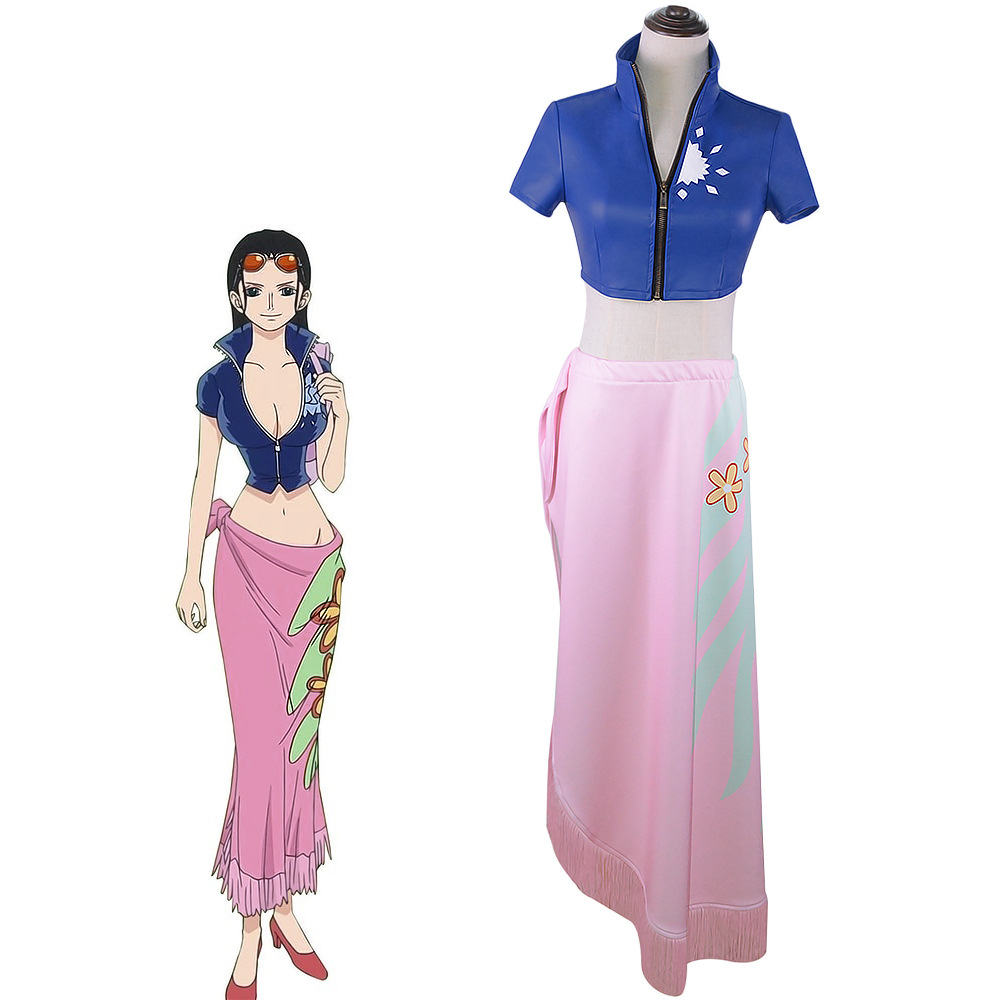 Anime Cosplay One Piece - Costume de cosplay Nico Robin One