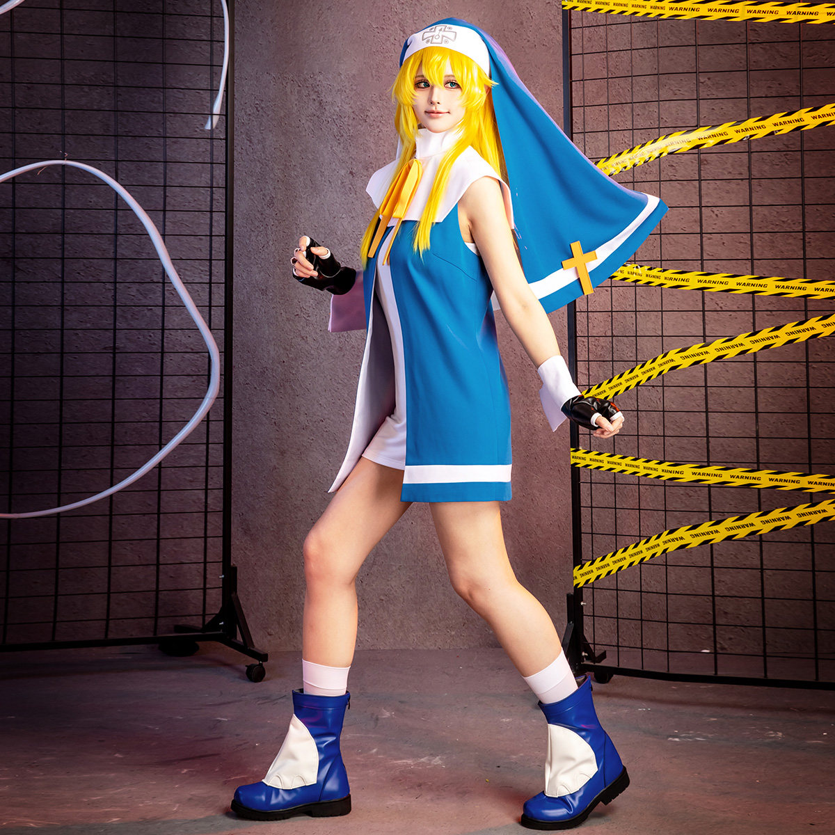 Anime Cosplay Nun - Guilty Gear ‌ Bridget ‌ ‌