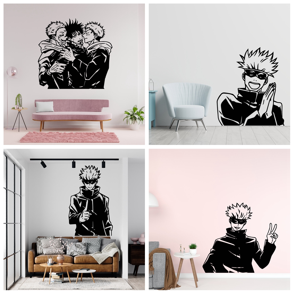 Anime Cosplay Wallpaper - Autocollant mural amovible personnages d'anime, papier