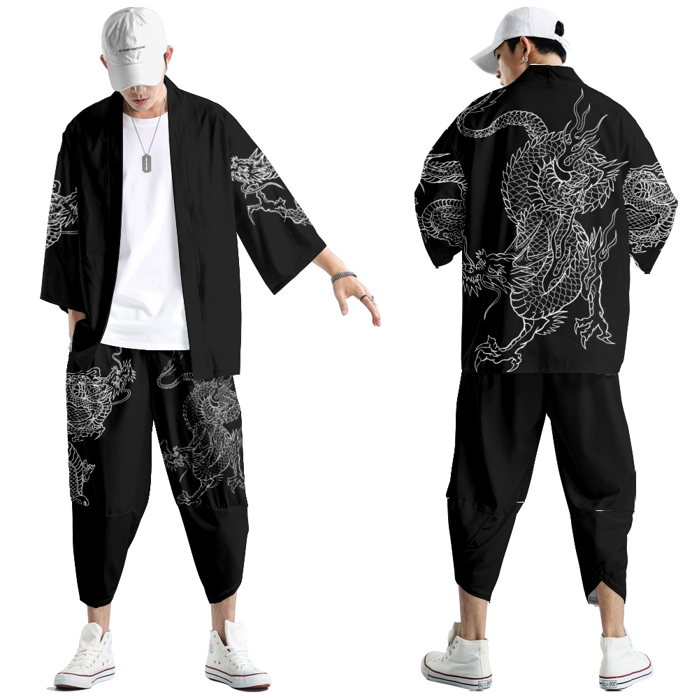 Demon Slayer Haori - Robe Harajuku, vêtements asiatiques tendance, kimono