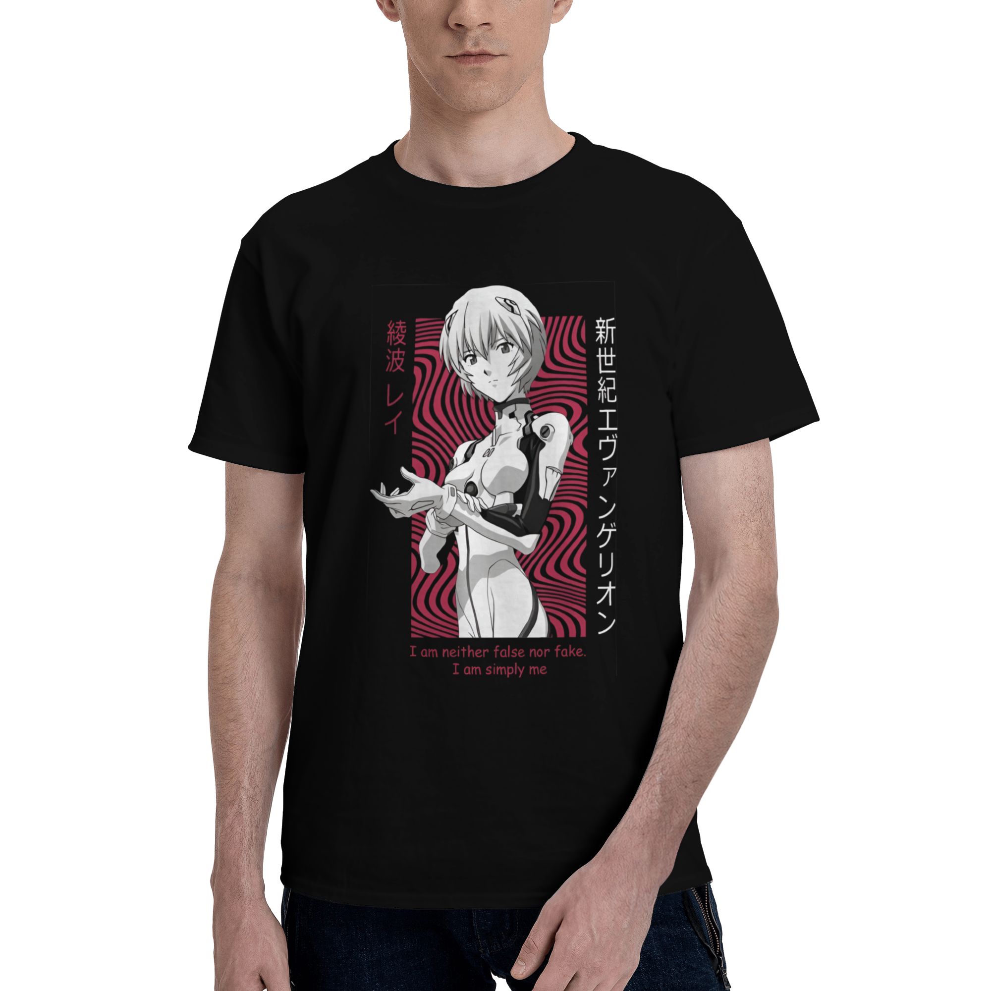 Anime Cosplay Idea - T-shirt pour homme E-Evangelions, mode rétro,