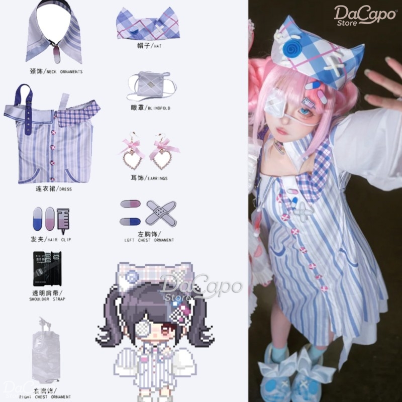 Anime Cosplay Idea - Perruque de Costume de Cosplay Infinity