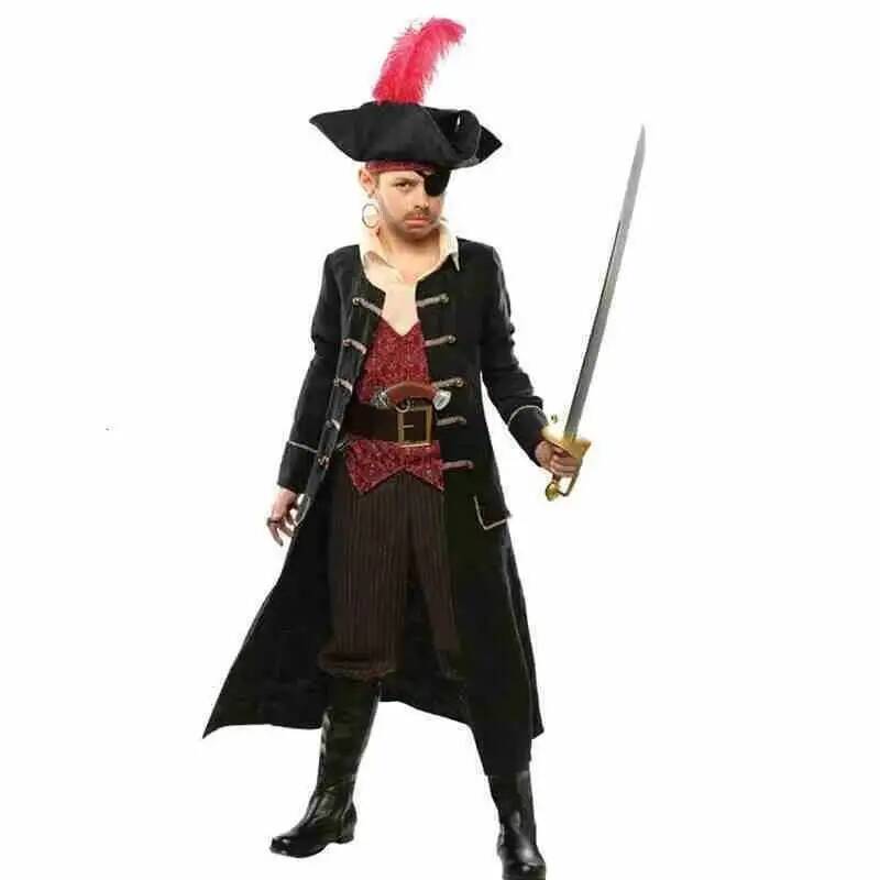 Kids Cosplay Anime - Costume de pirates d'Halloween pour garçons,