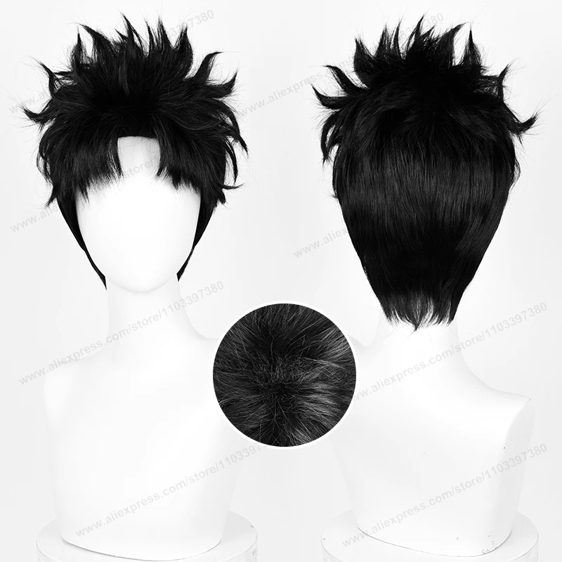 Anime Cosplay Obito - Okarun Cosplay perruque synthétique résistante à