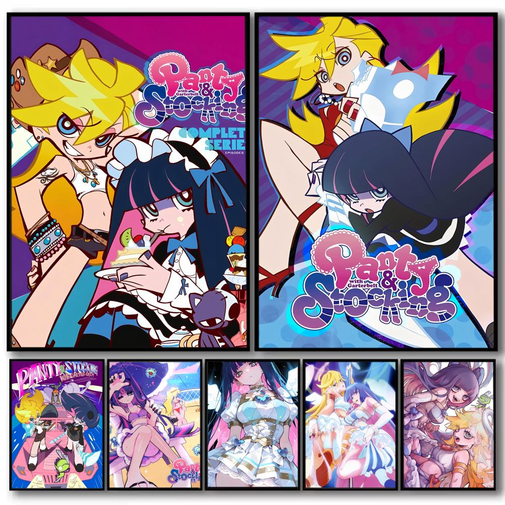 Anime Cosplay Wallpaper - Affiche décorative murale Anime P-Panty S-Stocking