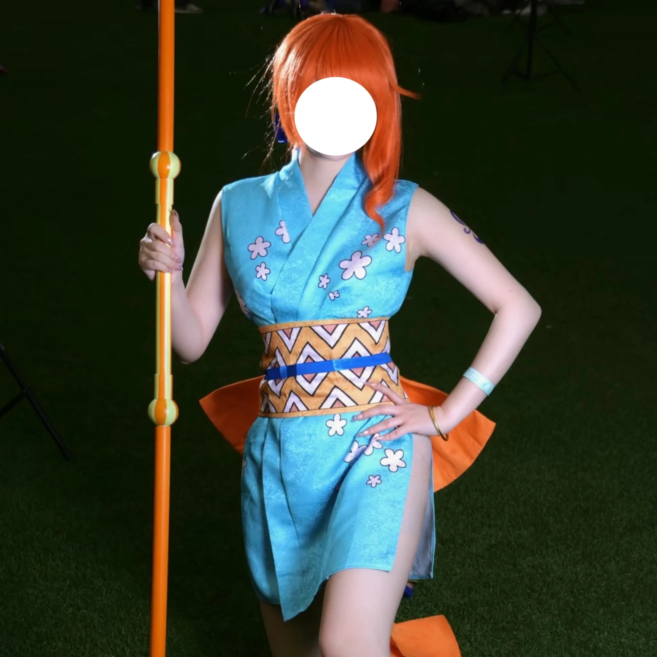 Anime Cosplay One Piece - Costumes de cosplay Nami, perruque, tenue