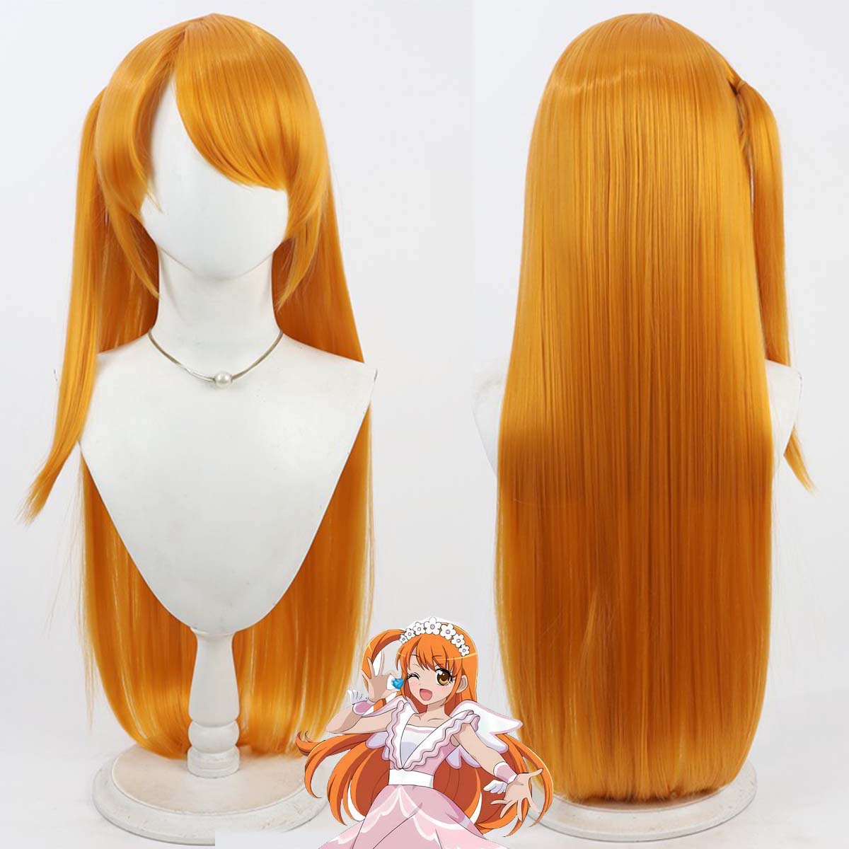 Long Pretty Rhythm: Aurora Dre - Anime Cosplay Orange Hair avis et prix