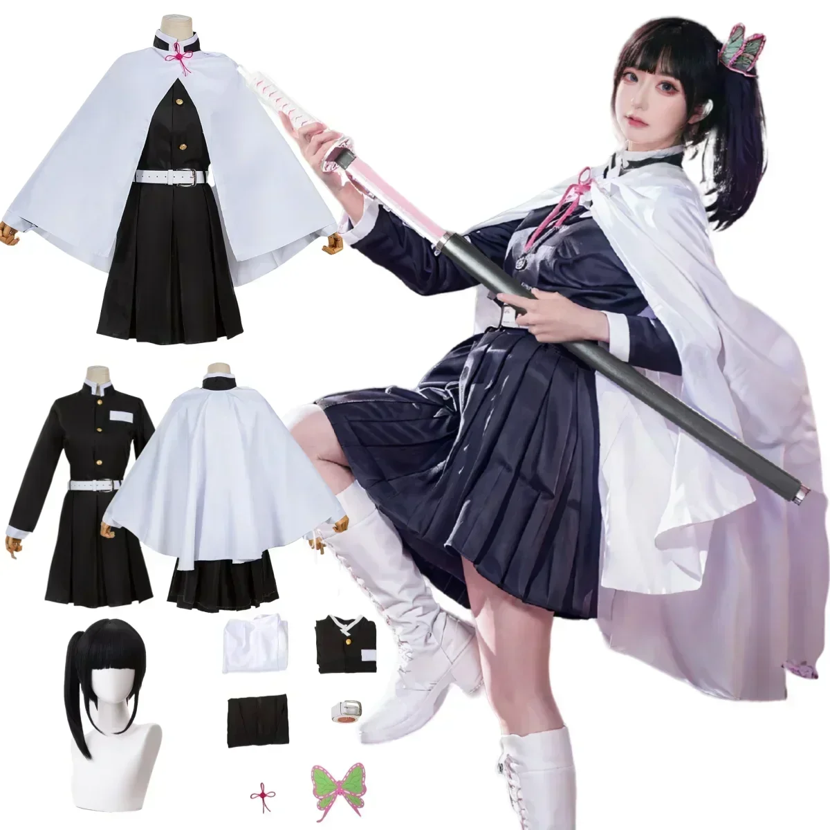 Costume de cosplay Tsuyuri Kan - Demon Slayer Haori avis et prix