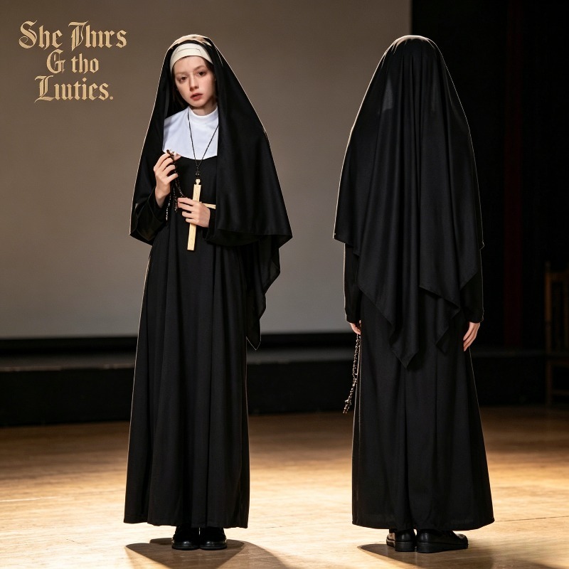 Costume de nonne, robe longue  - Anime Cosplay Nun avis et prix