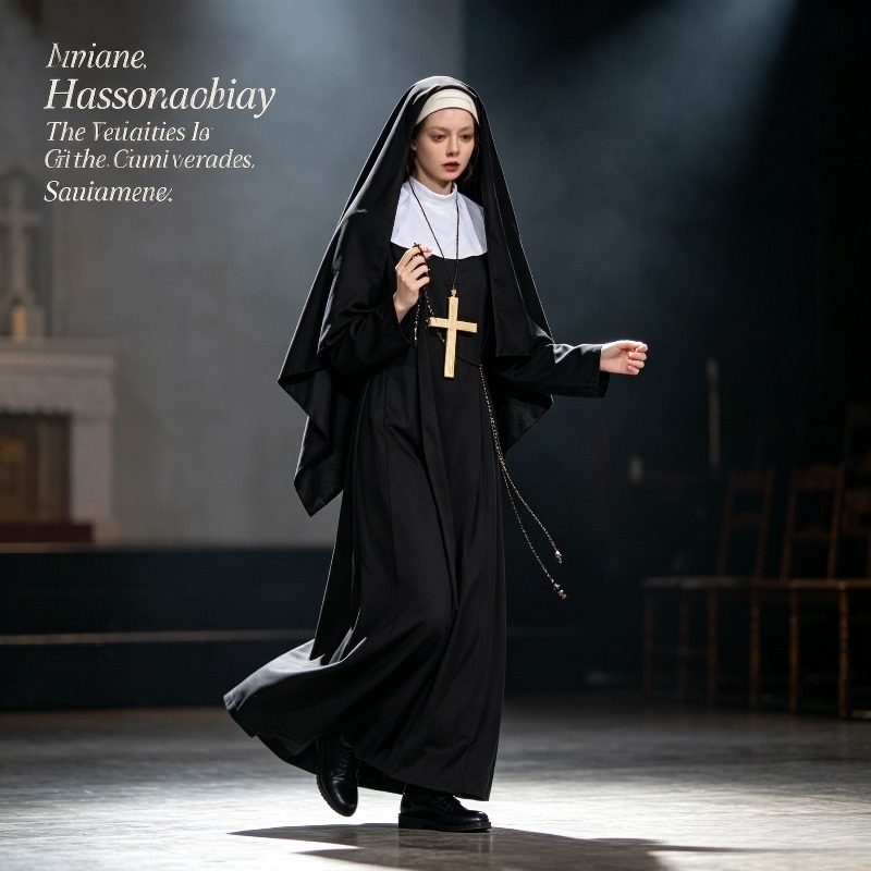 Costume de nonne, robe longue  - Anime Cosplay Nun avis et prix