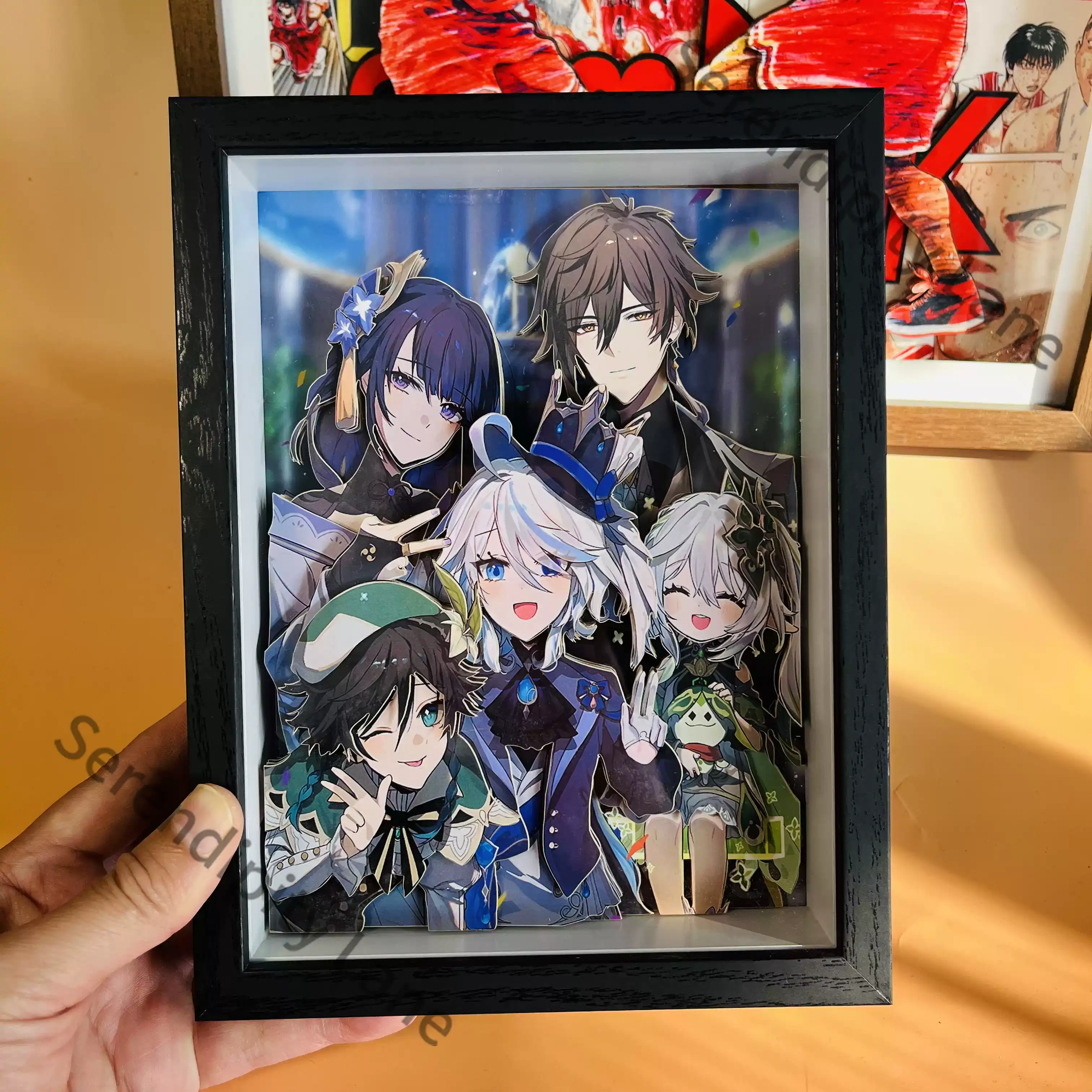 Cadre photo en papier 3D Gensh - Anime Cosplay Wallpaper avis et prix